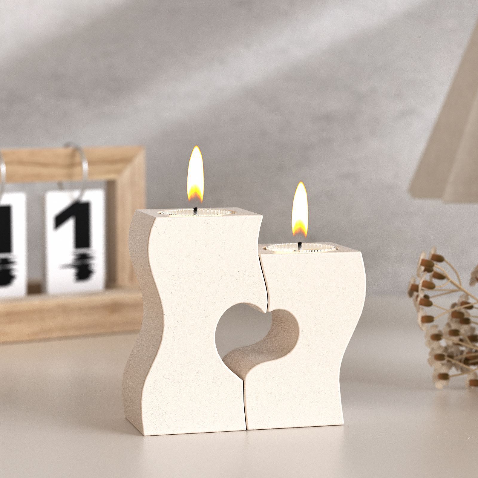 Candle Making Diy - S หัวใจแท่งเทียนแม่พิมพ์ซิลิโคน DIY เทียนยิปซั่มปูนปลาสเตอร์แม่พิมพ์ซีเมนต์หัตถกรรมงานแต่งงานของขวัญเทเรซิน UV ทําเครื่องมือ