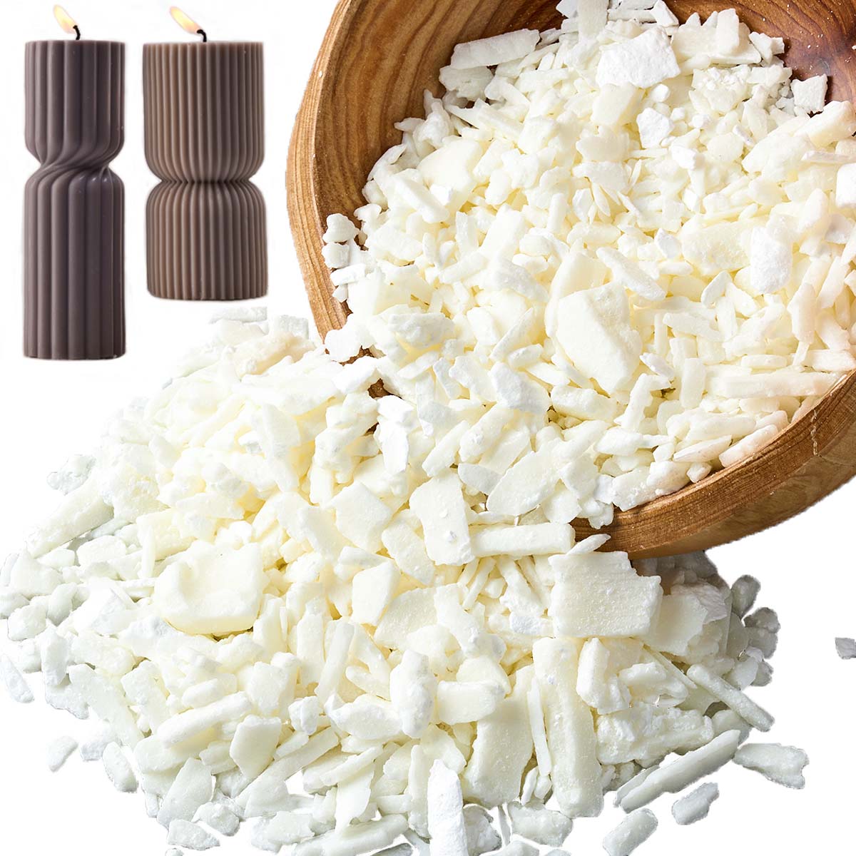 1 ปอนด์ขี้ผึ้งถั่วเหลืองสีขาวบ - Candle Making Easy บทวิจารณ์และราคา