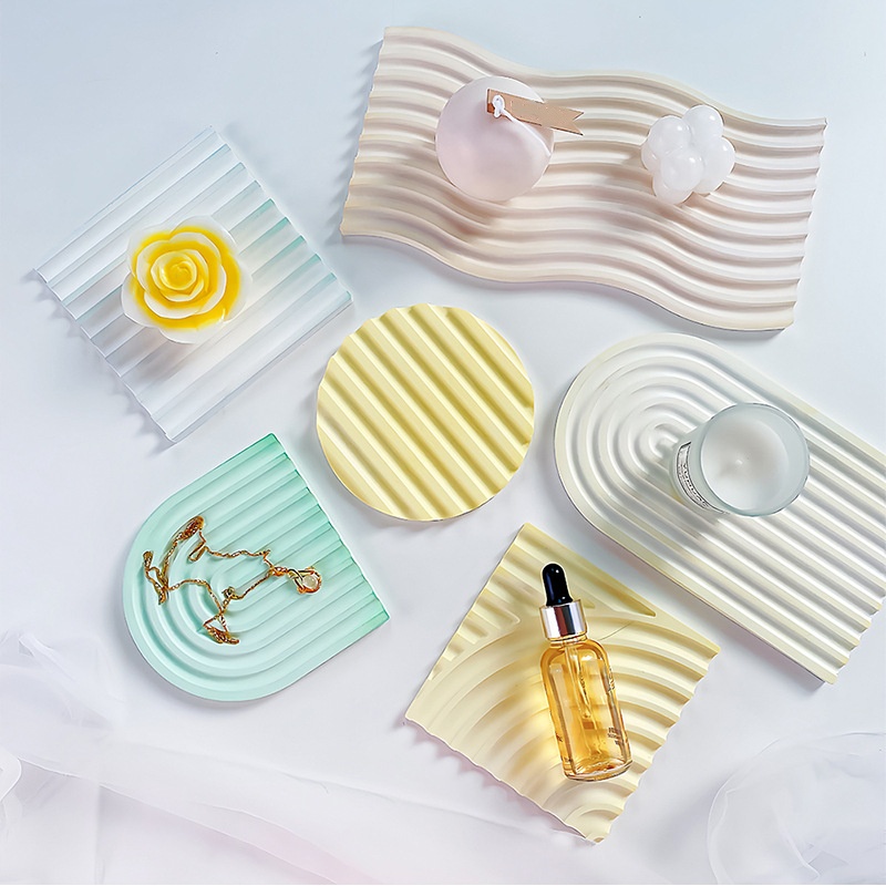DIY ลาย Wave ถาดแม่พิมพ์สําหรั - Candle Making Diy บทวิจารณ์และราคา