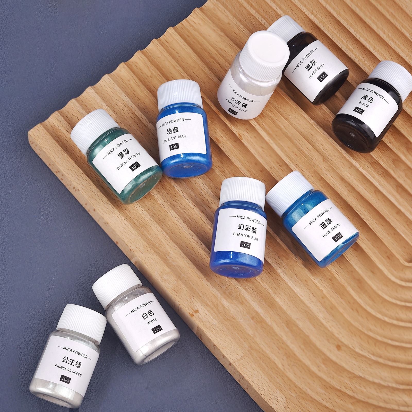 10กรัมผงสีประกายมุกผงเรซินสีย้ - Candle Making Diy บทวิจารณ์และราคา