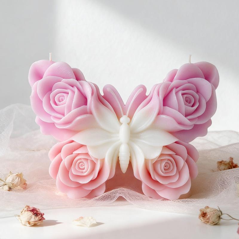 แม่พิมพ์ซิลิโคนรูปผีเสื้อกุหลา - Candle Making Diy บทวิจารณ์และราคา