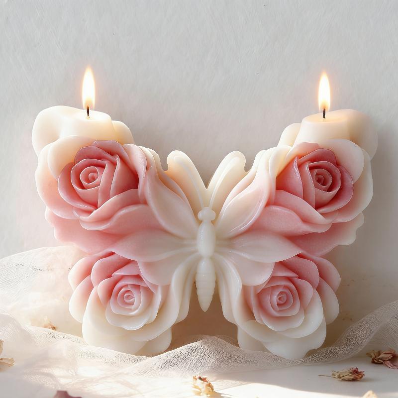 แม่พิมพ์ซิลิโคนรูปผีเสื้อกุหลา - Candle Making Diy บทวิจารณ์และราคา
