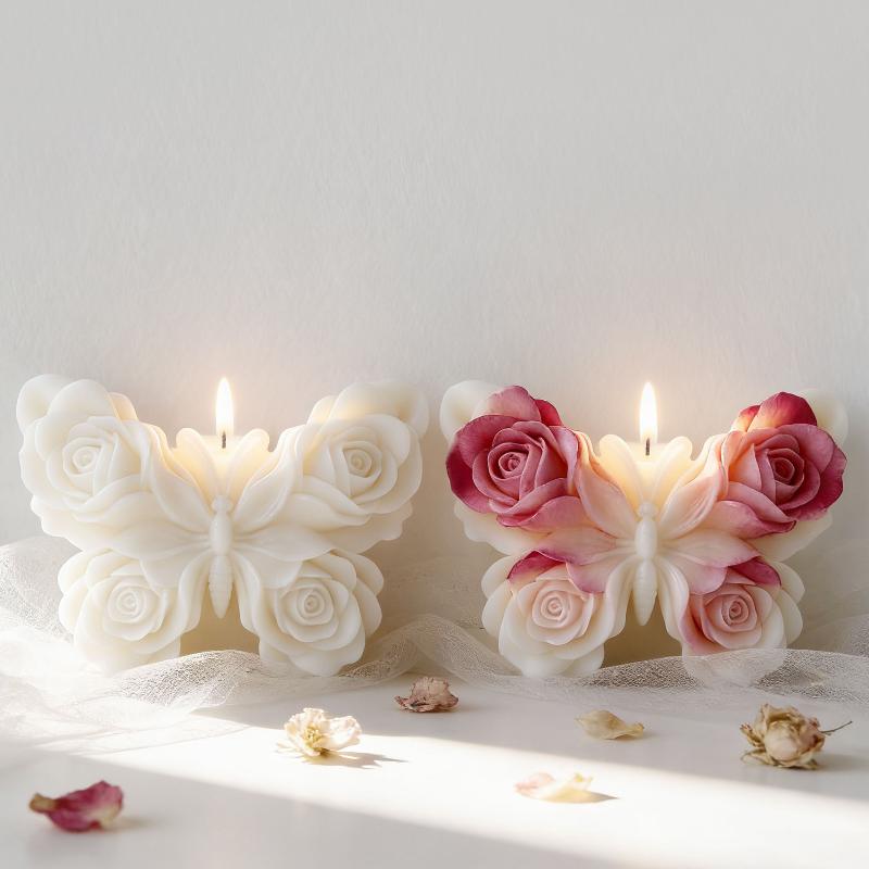 แม่พิมพ์ซิลิโคนรูปผีเสื้อกุหลา - Candle Making Diy บทวิจารณ์และราคา